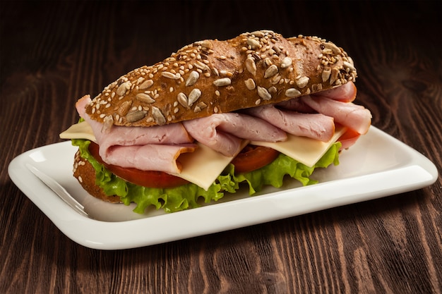 Sandwich de jamón