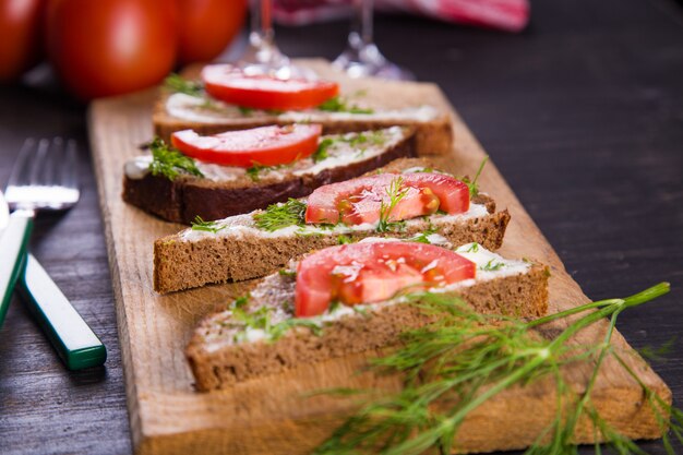 Sandwich mit Tomaten