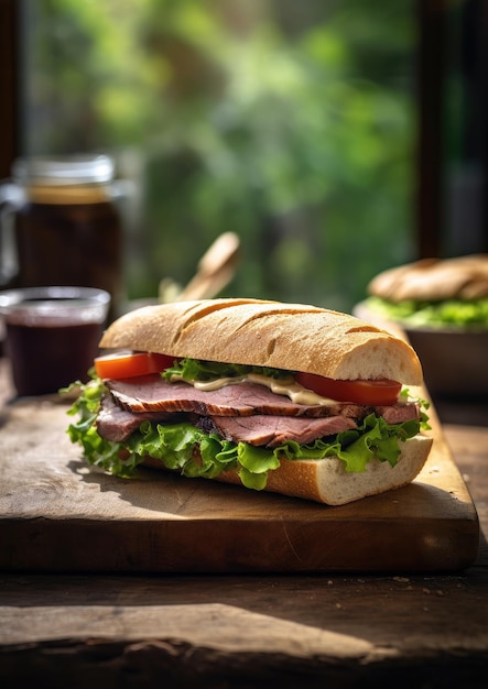 Sándwich de tocino para el desayuno