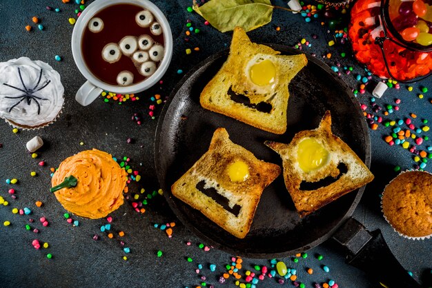 Sandwiches infantiles divertidos para Halloween