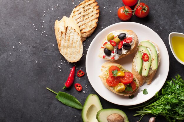 Sándwiches de tostadas