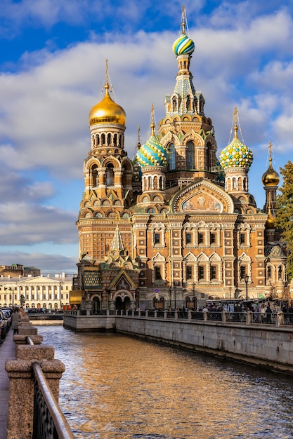 Sankt Petersburg Russland Kirche des Erlösers auf Blut