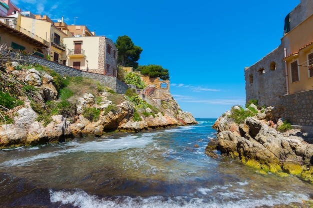 Sant&#39;Elia, na cidade de Santa Flavia, na Sicília. Antiga vila marítima perto de Palermo