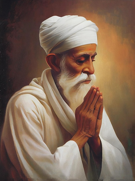 Sant Kabir Das Jayanti Sant Kabir Das, um famoso poeta e santo místico na Índia Art Illustration