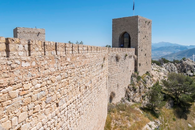 Santa Catalina Schloss außen Jaen Spanien