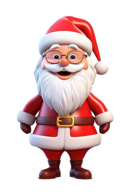 Santa Claus 3D ilustrado por la IA generativa