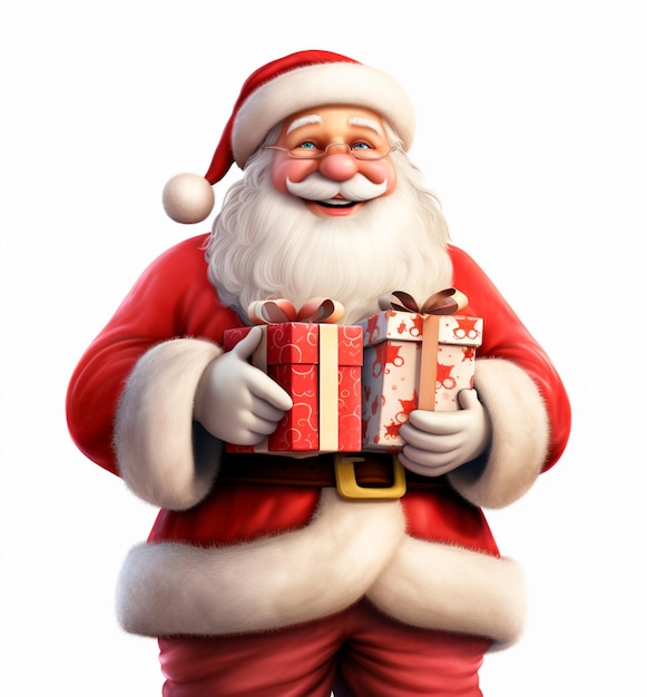 santa claus con regalos