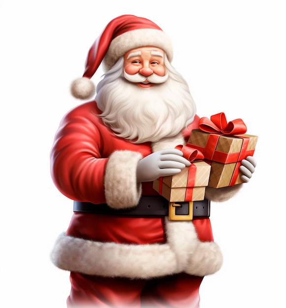 santa claus con regalos