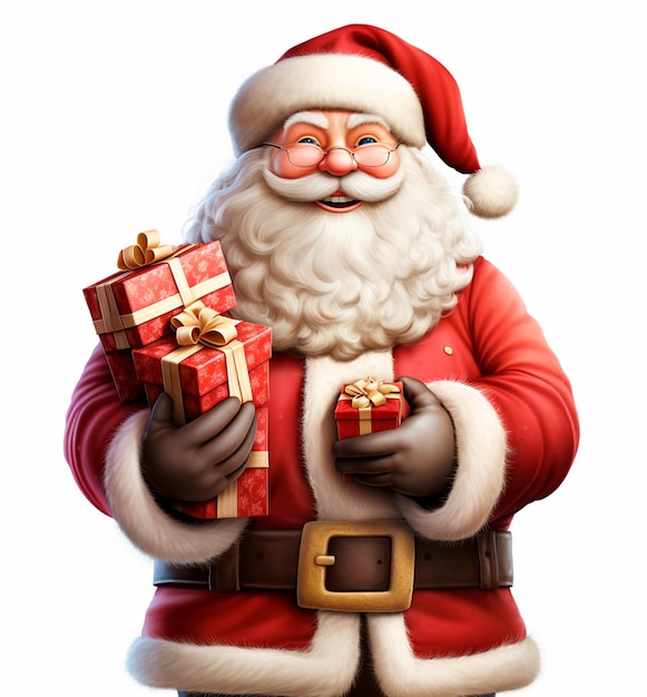 santa claus con regalos