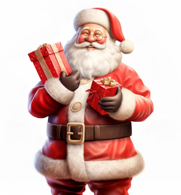 santa claus con regalos