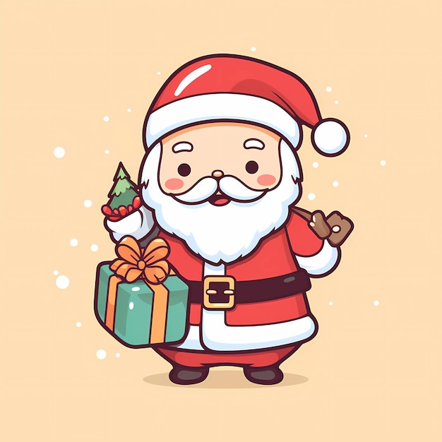 Santa Claus trae alegría y regalos en la víspera de Navidad