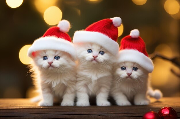 Santa-Katze-Hintergrund