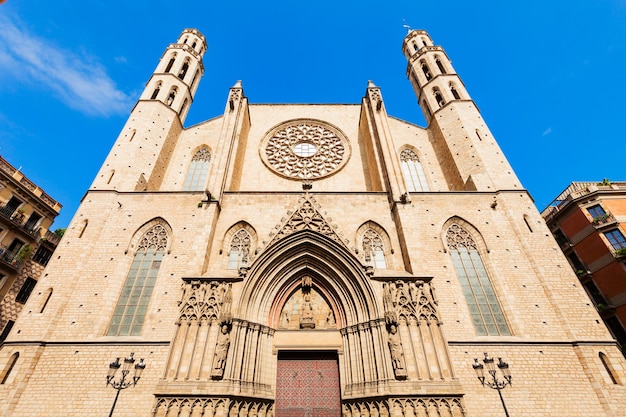 Foto santa maría del mar o santa maría del mar es una iglesia en el barrio de la ribera de barcelona en españa