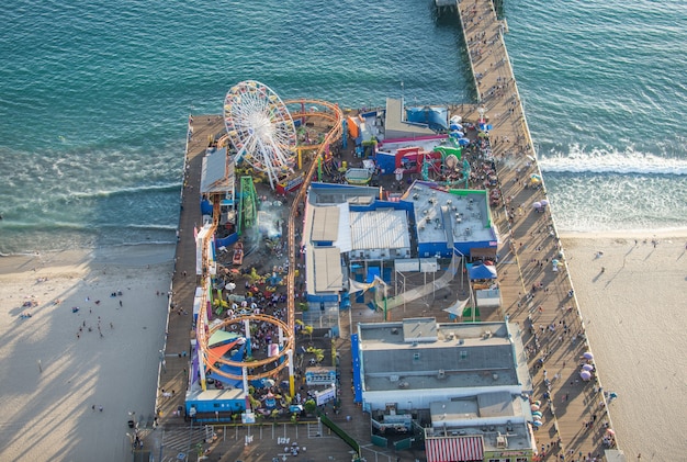 Santa Monica Pier, Blick vom Hubschrauber