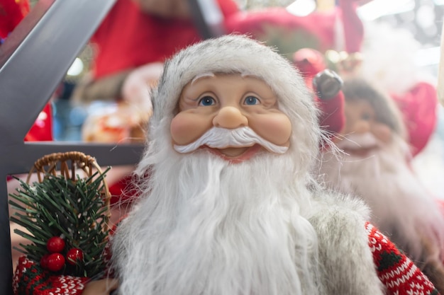 Santa-Puppe im Profil Weihnachtsschmuck