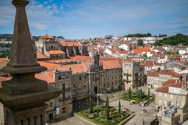 Santiago de Compostela-Blick von der Kathedrale Galicien Spanien