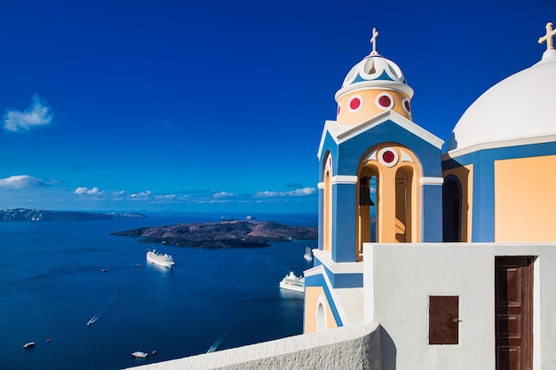 Santorini azul y blanco