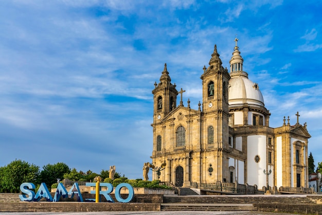 Santuario de la Basílica do Sameiro en Braga Portugal.