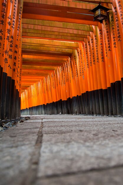 Santuário de Fushimi Inari em Kyoto, Japão