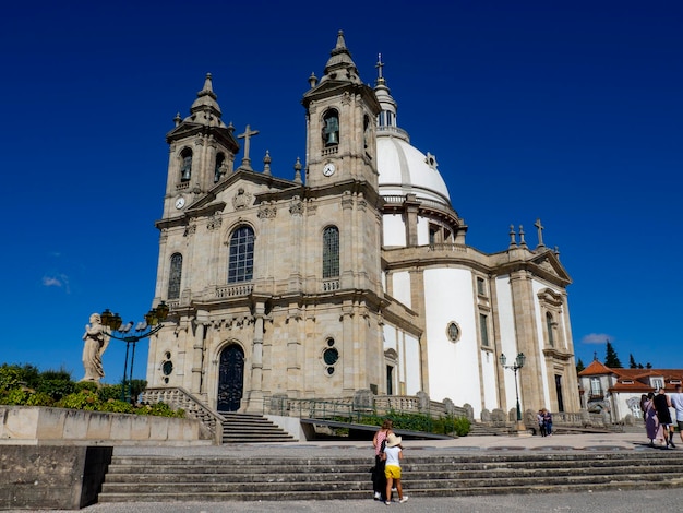 Santuario de Sameiro cerca de Braga Portugal