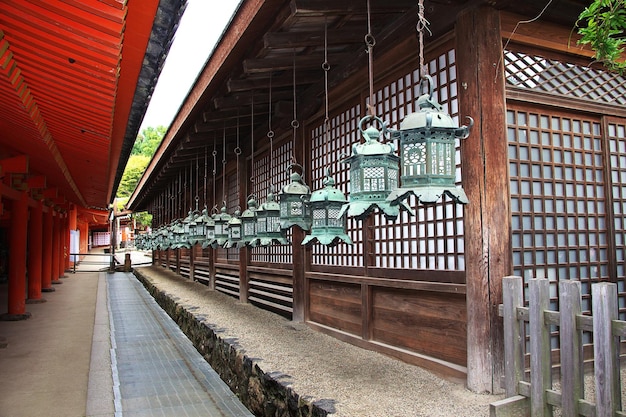 Foto santuário tamukeyama hachimangu nara japão