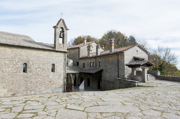 Santuario de La Verna en Toscana, Italia. Monasterio de san francisco