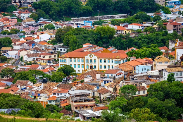 São joão del rei minas gerais brasil vista da cidade do cristo redentor