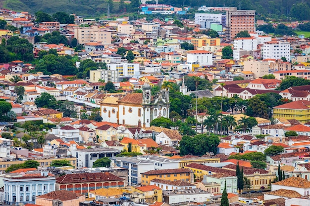 São joão del rei minas gerais brasil vista da cidade do cristo redentor