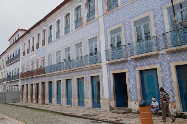 Sao Luis MA Brasilien 13. März 2017 Straßen des historischen Zentrums von Sao Luis do Maranhao in Brasilien