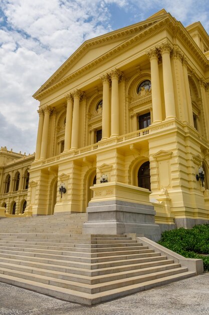 São Paulo, Brasil. Fachada del palacio histórico del Museo Ipiranga en Independence Park