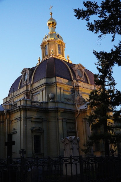 São Petersburgo Rússia 19 de agosto de 2022 Catedral de Pedro e Paulo na fortaleza de Pedro e Paulo em São Petersburgo