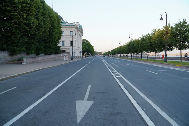 São Petersburgo Rússia 19 de agosto de 2022 ruas da cidade de São Petersburgo no verão