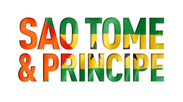 Sao Tome und Principe Flaggentext