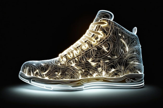 Sapato de moda criativa brilhante