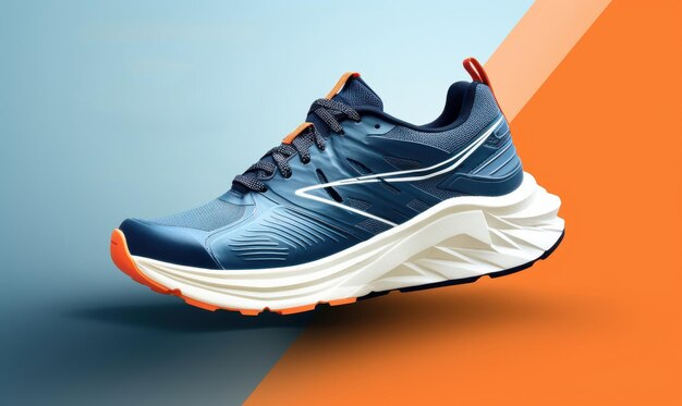 Sapatos atléticos para treinamento esportivo Sneakers de fitness Sapatos de corrida Generative Ai