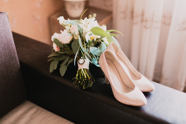 Sapatos de casamento rosa decoração de casamento