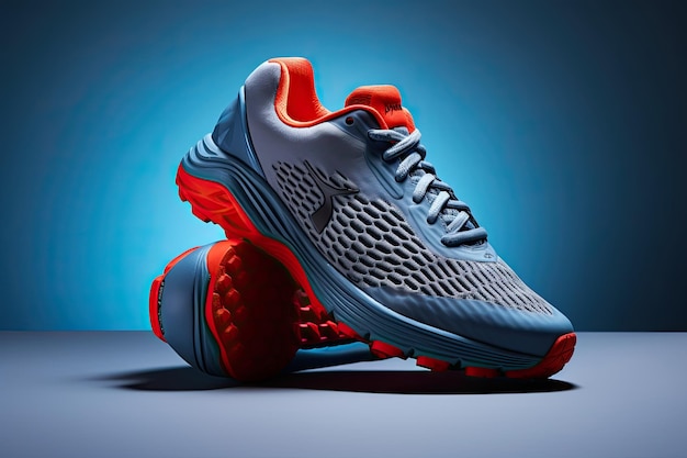 Sapatos de corrida esportiva Tênis de tênis maquete ilustração 3D renderização 3D