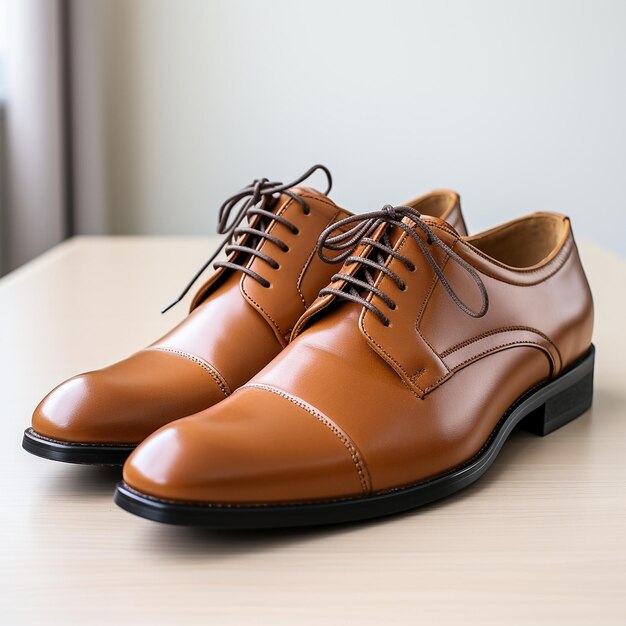 sapatos de couro de derby para homens