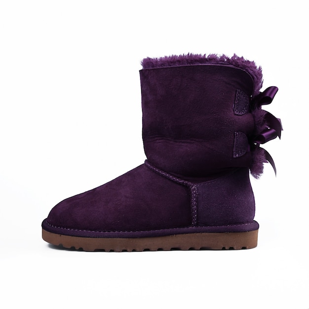 Sapatos de inverno roxo