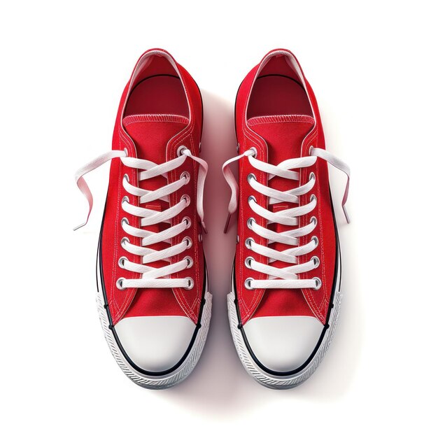 Sapatos desportivos vermelhos isolados