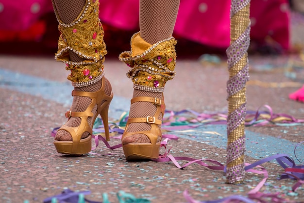 Sapatos femininos de carnaval