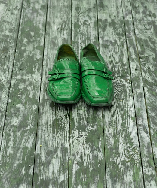 Sapatos irlandeses verdes do St Patricks Day