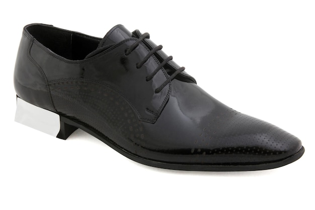 Sapatos masculinos elegantes e de couro