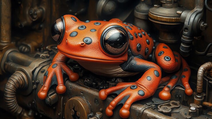 Foto sapo steampunk