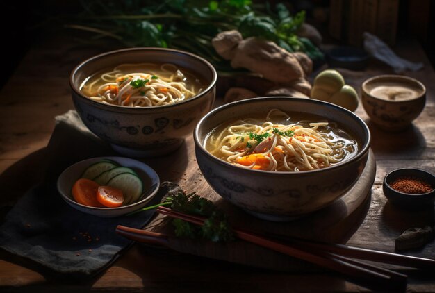 Sapporo miso ramen em uma tigela