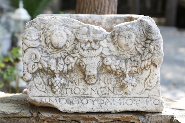 Sarcófago en el castillo de Bodrum Turquía