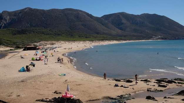 Sardenha, Itália landscapese uma vista de detalhes