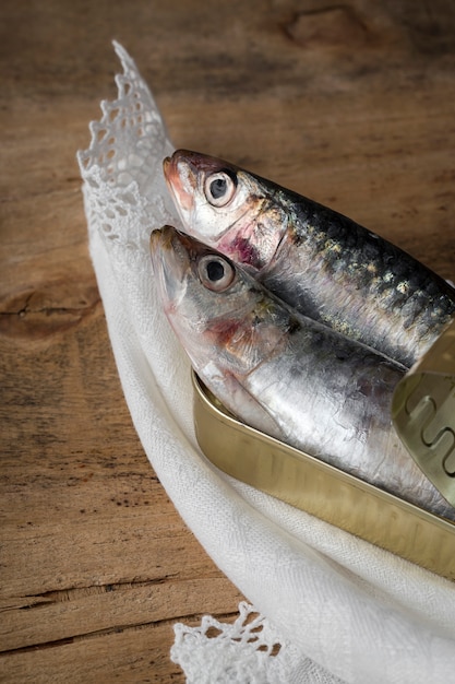 Sardinas Enlatadas Crudas