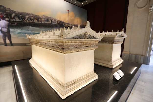 Sarkophag in den Archäologischen Museen von Istanbul Istanbul Türkei
