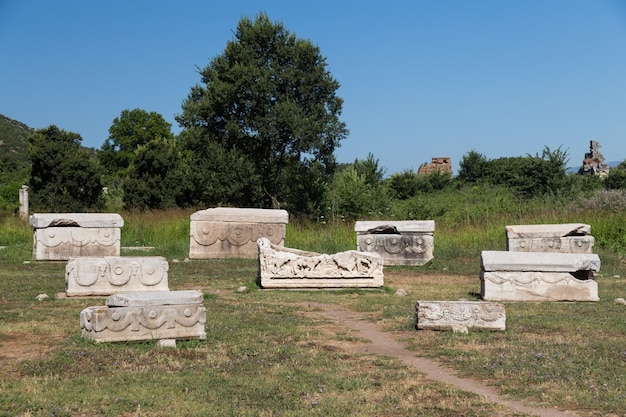 Sarkophag in der antiken Stadt Ephesus